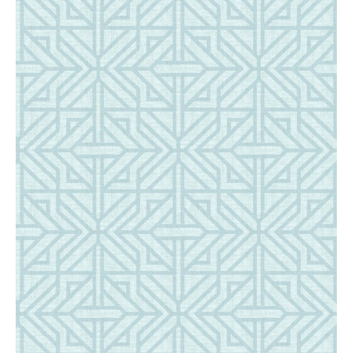 Papel pintado con diseño arquitectónico color agua marina - Hakon Symmetry 683045