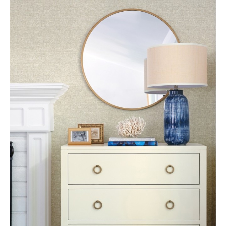 Papel pintado liso de fibra tejida color tierra - Toulouse Weave 683053