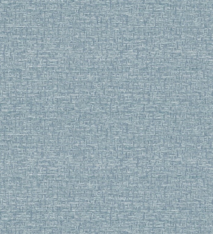 Papel pintado liso de fibra tejida color azul - Toulouse Weave 683056