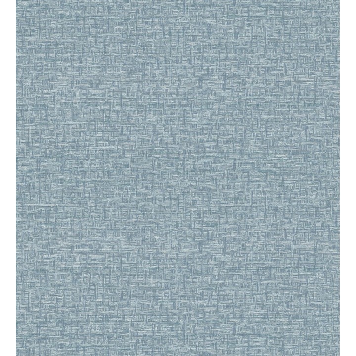 Papel pintado liso de fibra tejida color azul - Toulouse Weave 683056