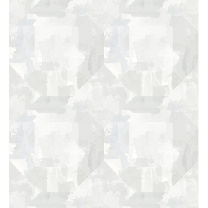 Papel pintado geométrico en acuarela suave con tonos grises - Kyoto Dimensions 683057