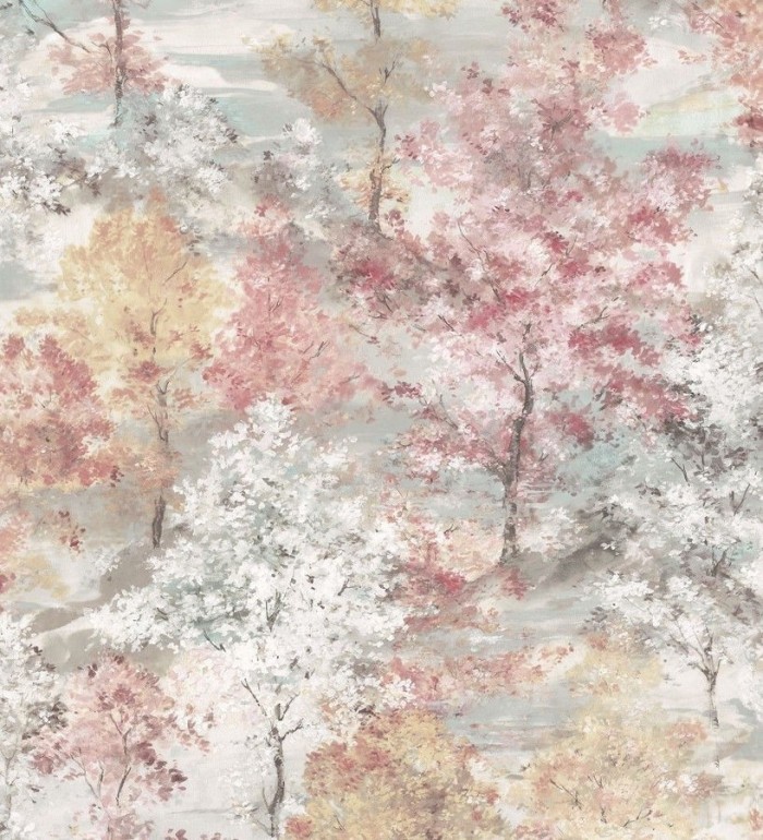 Papel pintado árboles de acuarela - Norman Forest 124195