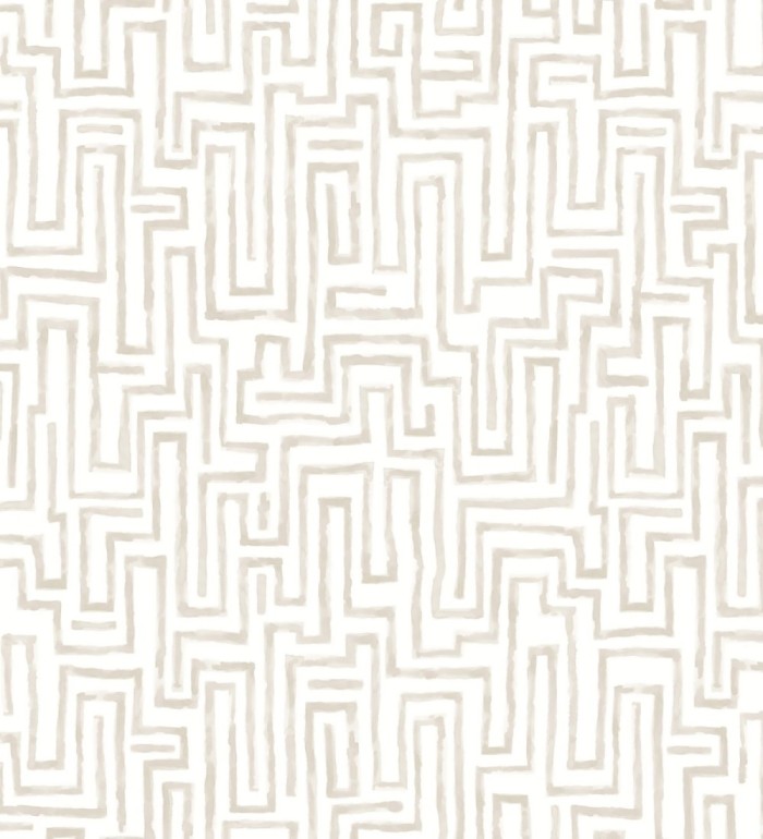 Papel pintado abstracto de formas de laberinto - Nevinson 683068