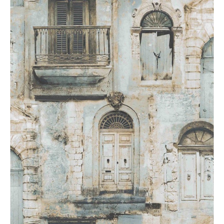 Papel pintado fachada boho estilo portugués - Tavira Boho 124199