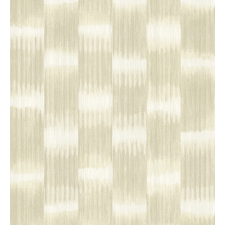 Papel pintado de rayas difuminadas con textura estilo Ikat tonos mostaza - Nebula Glow 683088
