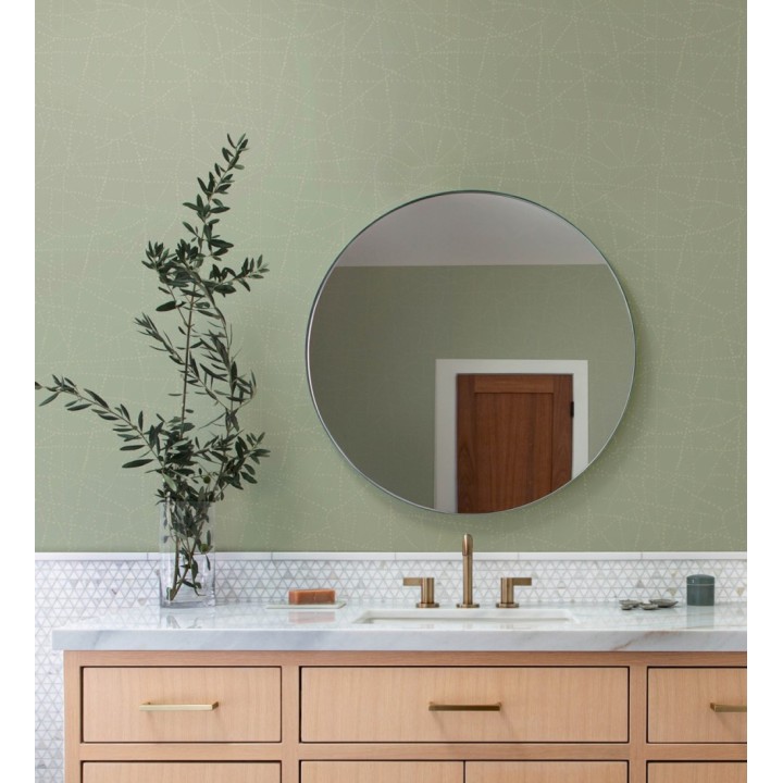 Papel pintado con líneas entrecruzadas inspiración de mapa estelar - Nomad Dots 683094