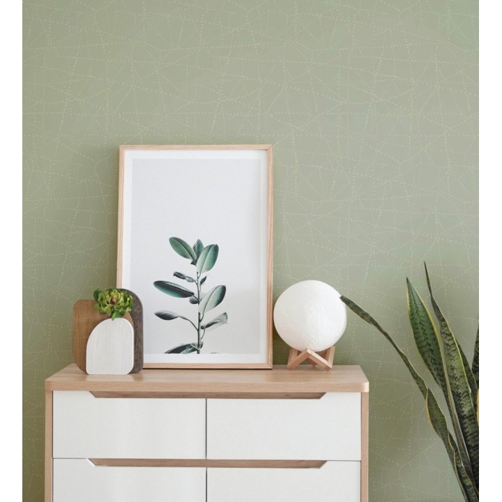 Papel pintado con líneas entrecruzadas inspiración de mapa estelar - Nomad Dots 683094