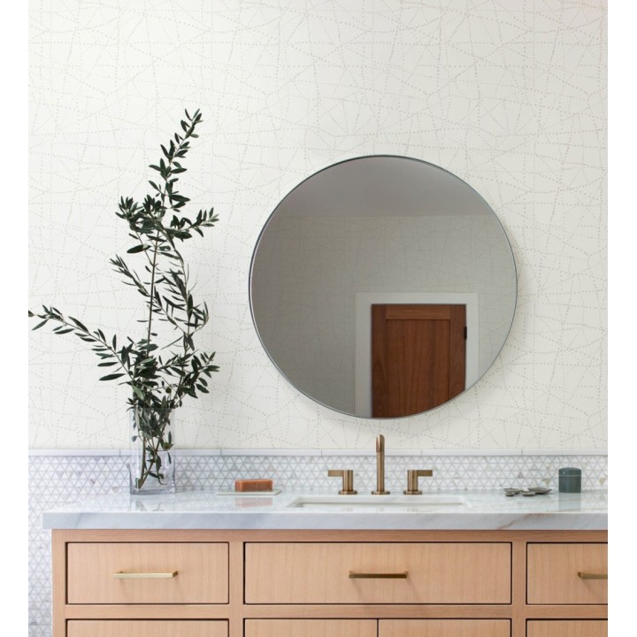 Papel pintado con líneas entrecruzadas inspiración de mapa estelar - Nomad Dots 683095