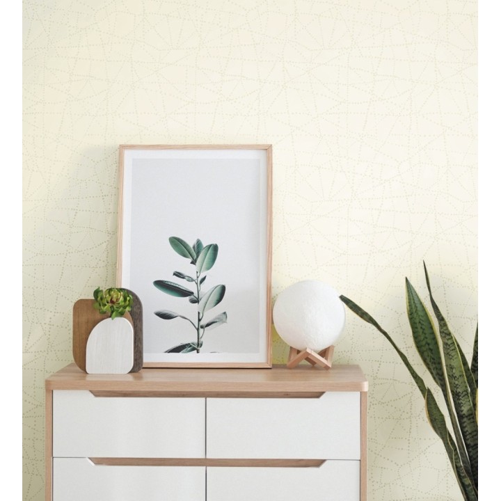 Papel pintado con líneas entrecruzadas inspiración de mapa estelar - Nomad Dots 683097