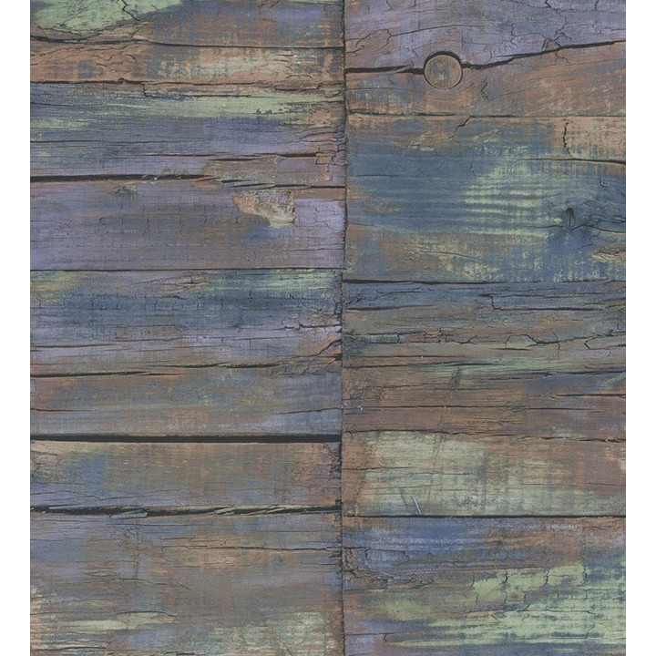 Papel pintado listones desiguales de madera desgastada - Oporto Wood 124388