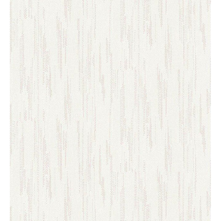 Papel pintado de arpillera con textura minimalista en oro rosa y gris cálido - Haarlem Weft 683117