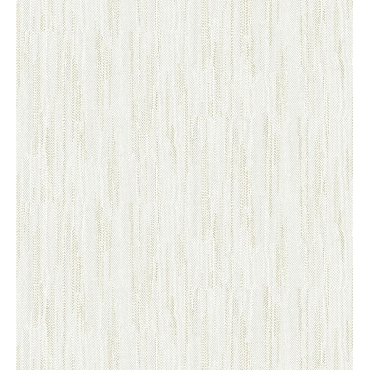 Papel pintado de arpillera con textura minimalista en dorado y gris claro - Haarlem Weft 683119