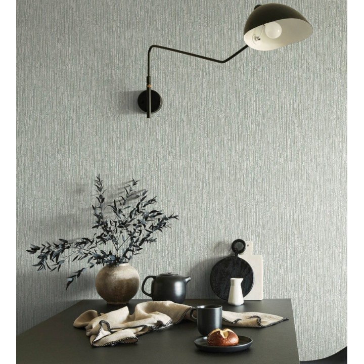 Papel pintado efecto de lentejuelas mate con tonos verde caqui y turquesa - Montreal Haze 683123