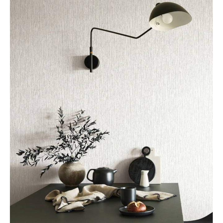 Papel pintado efecto de lentejuelas mate con tonos grises y beige - Montreal Haze 683125