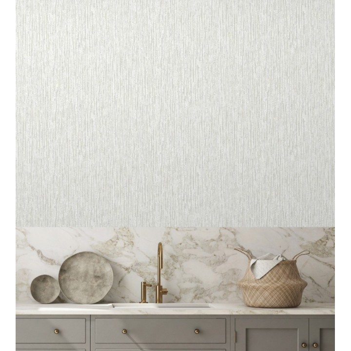 Papel pintado efecto de lentejuelas mate con tonos grises y beige - Montreal Haze 683125