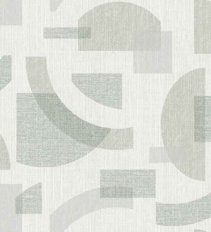 Papel pintado diseño abstracto con semicírculos y bloques - Ubuntu Motifs 683128