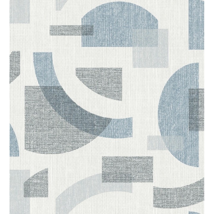 Papel pintado diseño abstracto con semicírculos y bloques - Ubuntu Motifs 683130