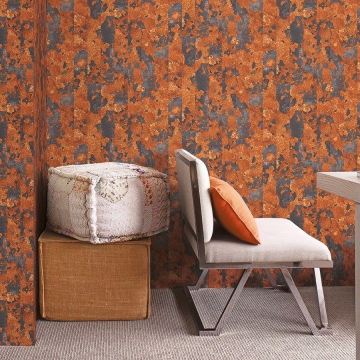 Papel pintado listones de chapa envejecida - Hendrix Texture 124406