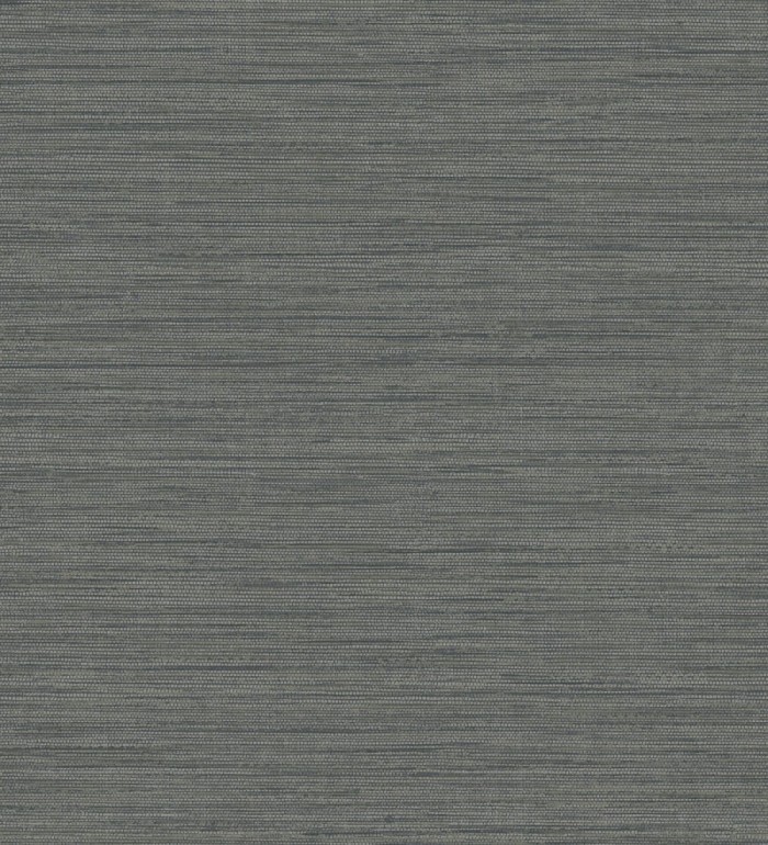 Papel pintado fibra vegetal microtexturada en tonos gris pizarra - Sahara Weave 683136