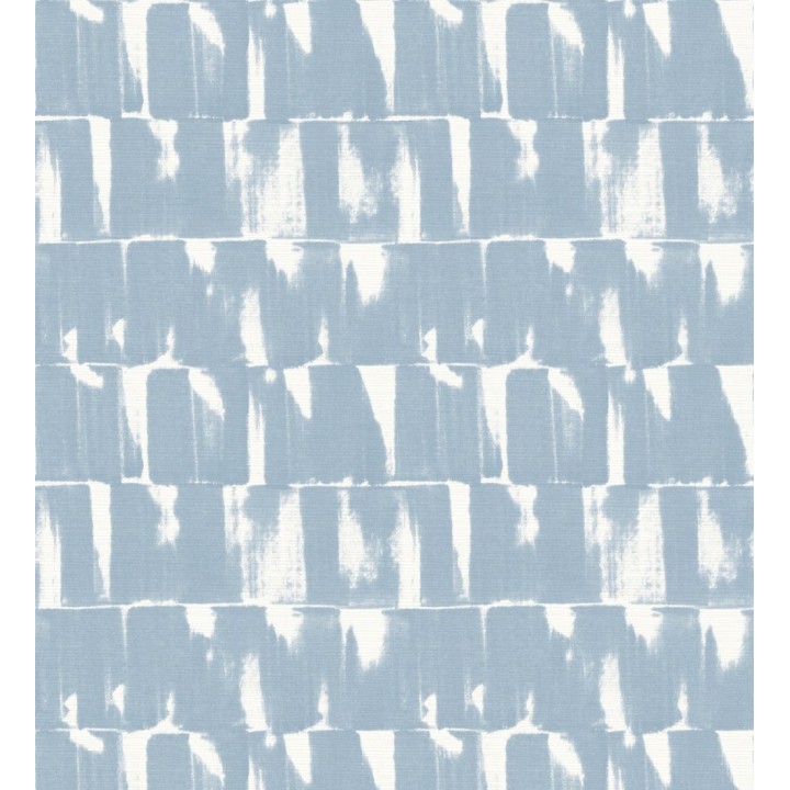 Papel pintado abstracto con pinceladas color azul - Bashira 683170