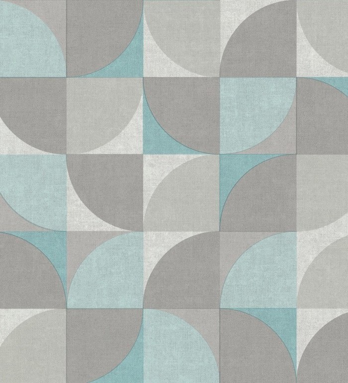 Papel pintado geométrico estilo retro - Oswald Retro 125218