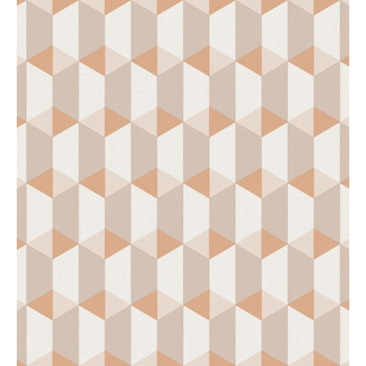 Papel pintado cubos geométricos estilo nórdico - Otis Metrix 125221
