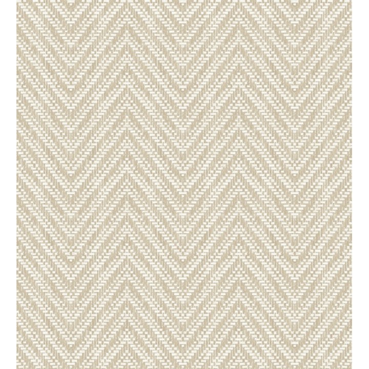 Papel pintado de espigas efecto fibra vegetal tonos beige intenso - Mumbai Wide 683190