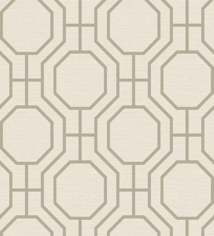 Papel pintado de celosía con formas octagonales - Berlin Essence 683191