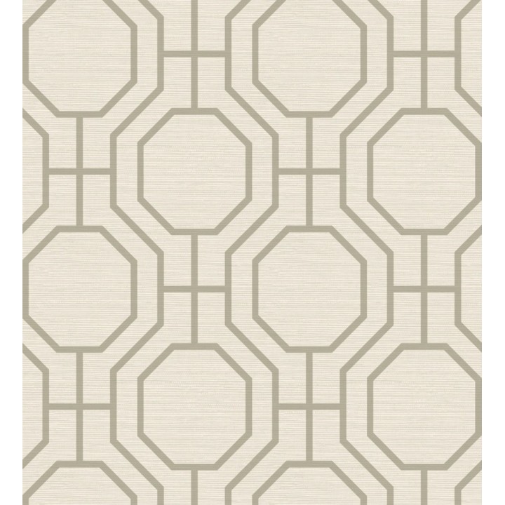 Papel pintado de celosía con formas octagonales - Berlin Essence 683191