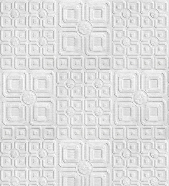 Papel pintado con relieve 3D geométrico repintable - Argos Geometry 683196