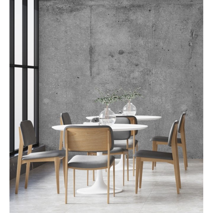 Papel pintado mural efecto cemento gris oscuro crudo estilo industrial - Industrial Charm 683200