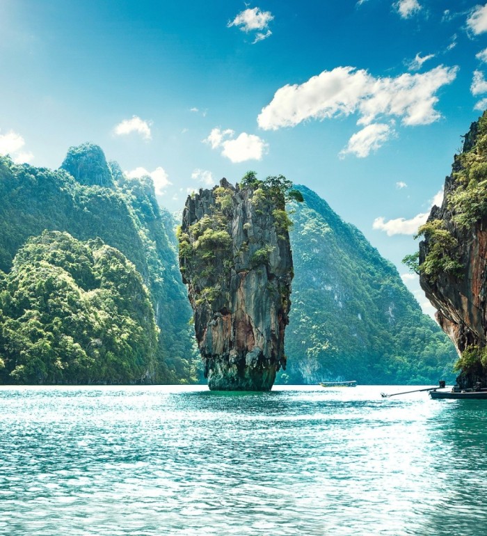 Papel pintado mural de paisaje exótico de islas y aguas cristalinas - Nature Haven 683204