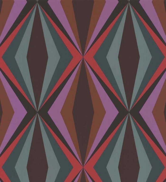 Papel pintado formas geométricas diamantes estilo retro - Pop Diamonds 125260