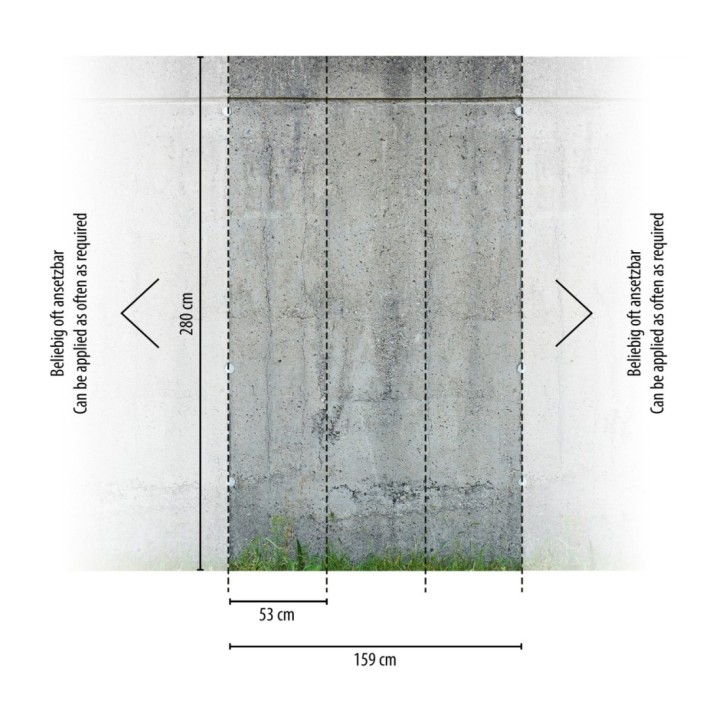 Papel pintado mural de planchas de hormigón ultra realista - Industrial Charm 683220