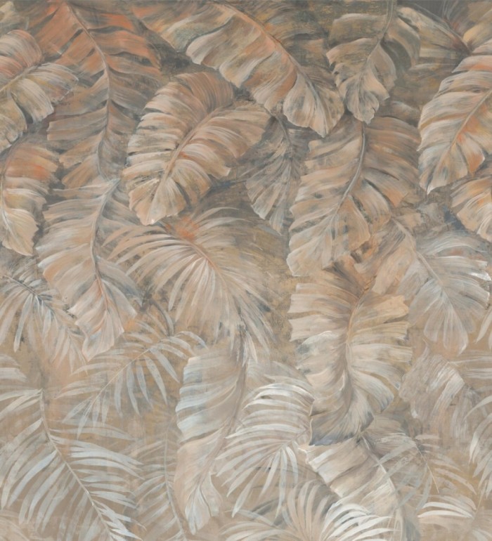 Papel pintado mural tropical en colores terrosos - Exotic Wilderness 683222