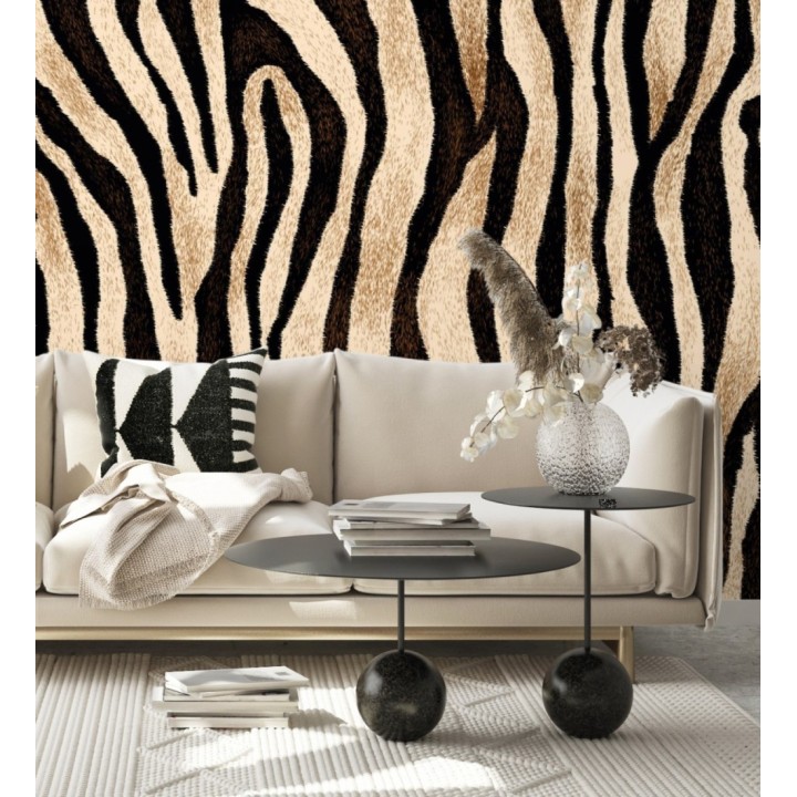 Papel pintado mural imitación piel de tigre estilo animal print  - Wild Tiger 683226