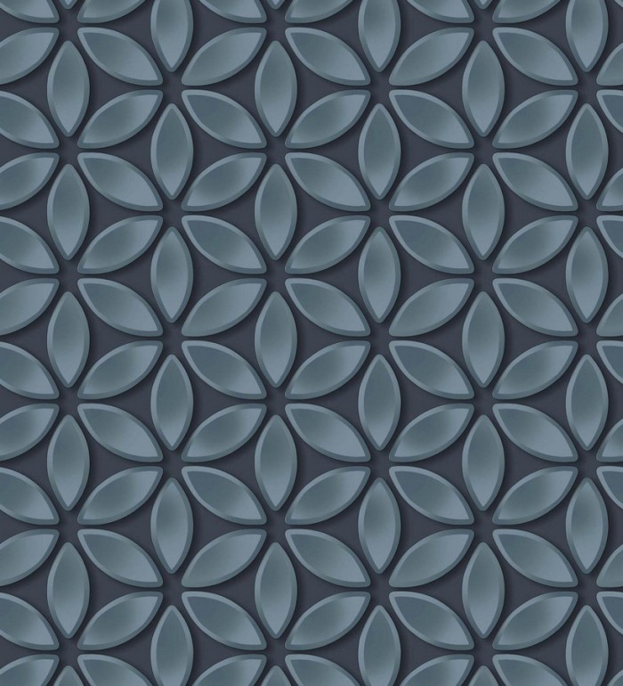 Papel pintado flores geométricas - Metrical Flowers 125742