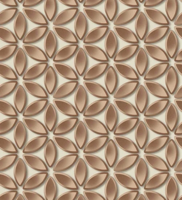 Papel pintado flores geométricas - Metrical Flowers 125743