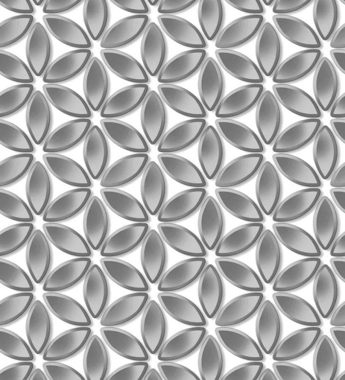 Papel pintado flores geométricas - Metrical Flowers 125744