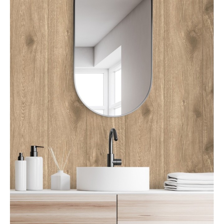 Papel pintado imitación madera de roble con textura natural - Catival Wood 683243