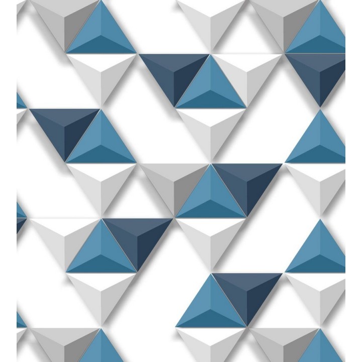 Papel pintado geométrico de triángulos 3D  - Axos Metrix 125749