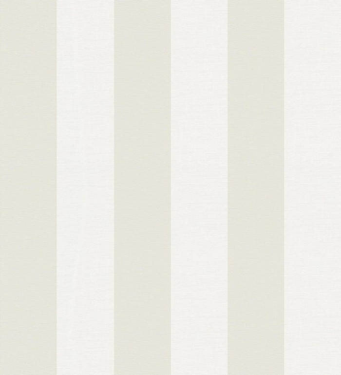 Papel pintado de rayas beige y blanco roto con textura textil - Bossa Nova Stripes 683246