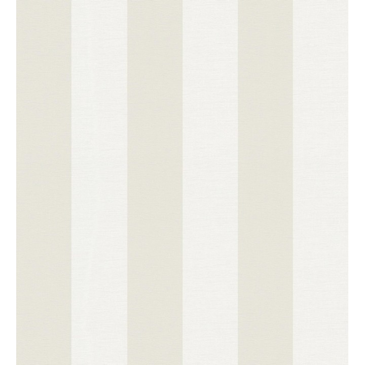 Papel pintado de rayas beige y blanco roto con textura textil - Bossa Nova Stripes 683246