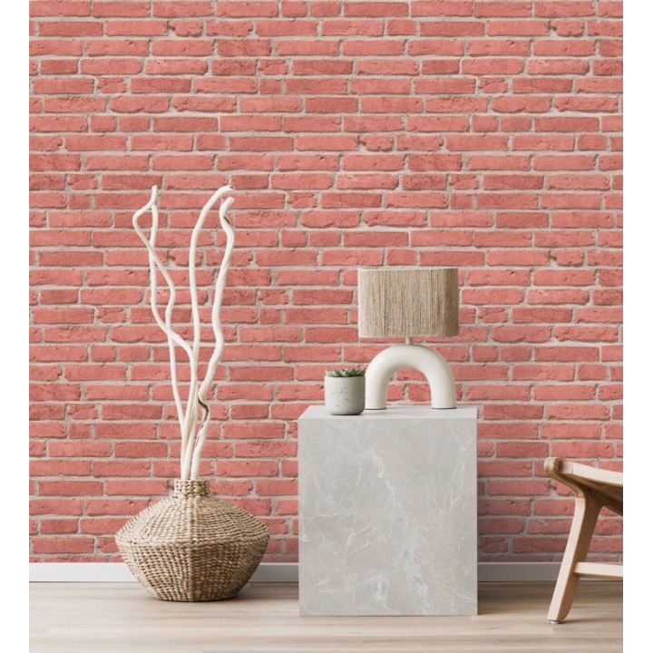 Papel pintado imitación ladrillo rojo - Newport Brick 683247