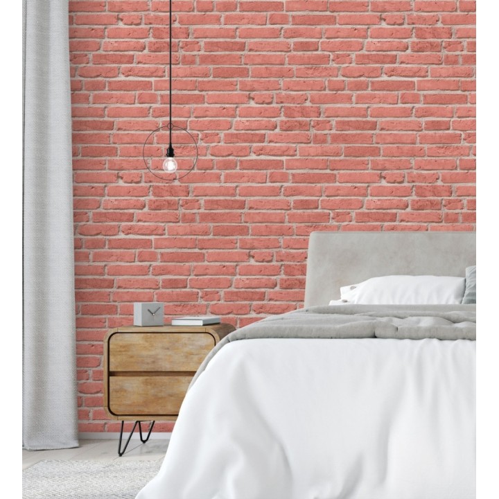 Papel pintado imitación ladrillo rojo - Newport Brick 683247