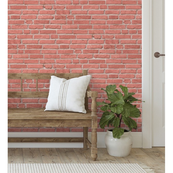 Papel pintado imitación ladrillo rojo - Newport Brick 683247