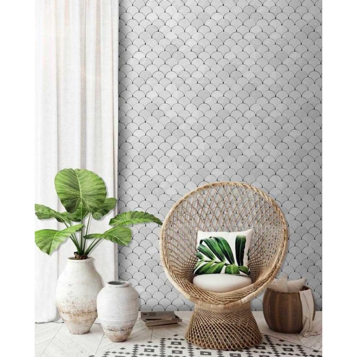 Papel pintado círculos geométricos - Danish Rings 125759