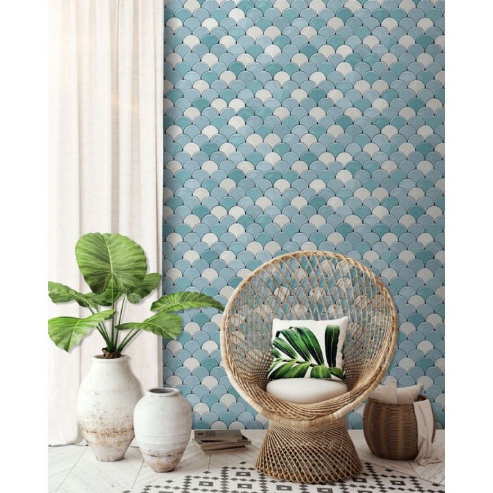 Papel pintado círculos geométricos - Danish Rings 125760