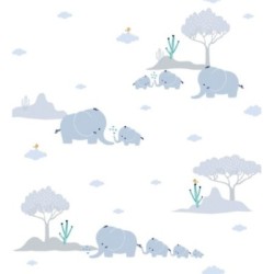 Papel pintado Baby Elephants 683273