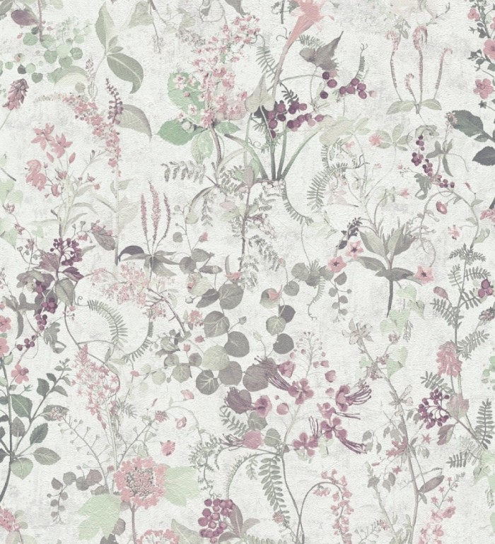 Papel pintado con diseño floral estilo vintage - Vintage Bouquet 683279